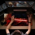 thumbnail image 3 of Large Gaming Mouse Pad Red Custom Mouse Pads,Mousepad with Anti-Slip Rubber Base and Stitched Edges Mouse Mat,Big Desk Pad for Computer Keyboard,Office Desk Mat for Desktop,31.5x15.7 Inches, 3 of 13