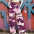 thumbnail image 2 of Pants for Women High Fashion Clothes for Women Loose Fitting Pants Casual plus Size Comfy Stretch Drawstring Work Short Jumpsuits Casual Business Pink S, 2 of 7
