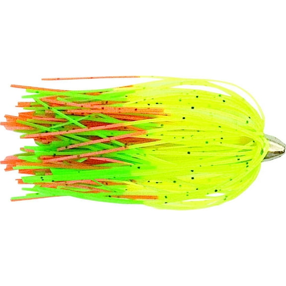 C&H King Buster Lure 2.5" 1/8 Oz Head Chart/GreenOrangeFire Skirt 3/Pk CH-KB31