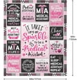 thumbnail image 4 of Medical Assistant Gifts for Women, MA Week Gifts for Medical Assistants, MA Appreciation Gift Throw Blankets 60" x 50", Gifts for Medical Assistant on Medical Assistant Week, Birthday, Christmas, 4 of 6