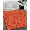 thumbnail image 2 of Ahgly Company Indoor Rectangle Patterned Neon Orange Area Rugs, 3' x 5', 2 of 6