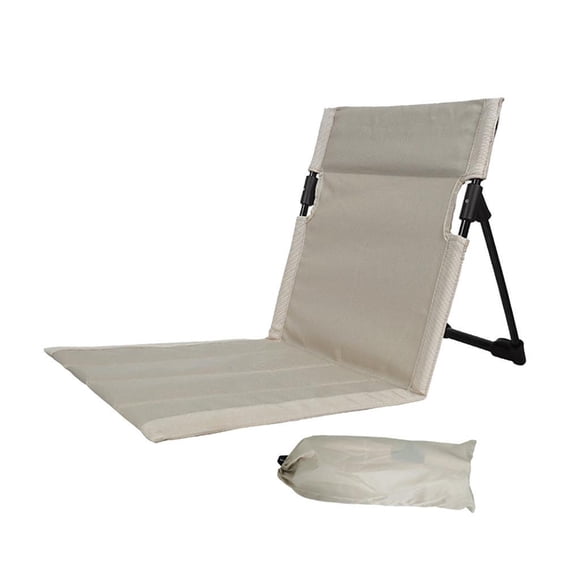 Silla de playa con respaldo, silla de estadio, colchoneta de playa, sillón, suelo de playa Beige