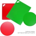 thumbnail image 4 of Juego de alfombrillas para tabla de cortar de cocina de plástico flexible extragrueso, juego de 6 tablas de cortar de colores con iconos de comida y asas de fácil agarre, 4 of 6