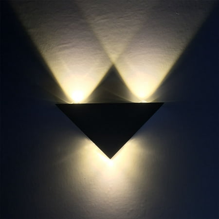

Leeten Modern LED Triangle Wall Lamp Indoor Decoration Spot Lights for Bedroom Corridor Staircase Warm White Light