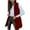 Wine, variant on LEBONYARD Women's Fashion Lapel Zipper Puffer Outwear Jacket Casual Sleeveless Turn Down Collar Pocket Long Length Loose Fit Winter Jacket Coat