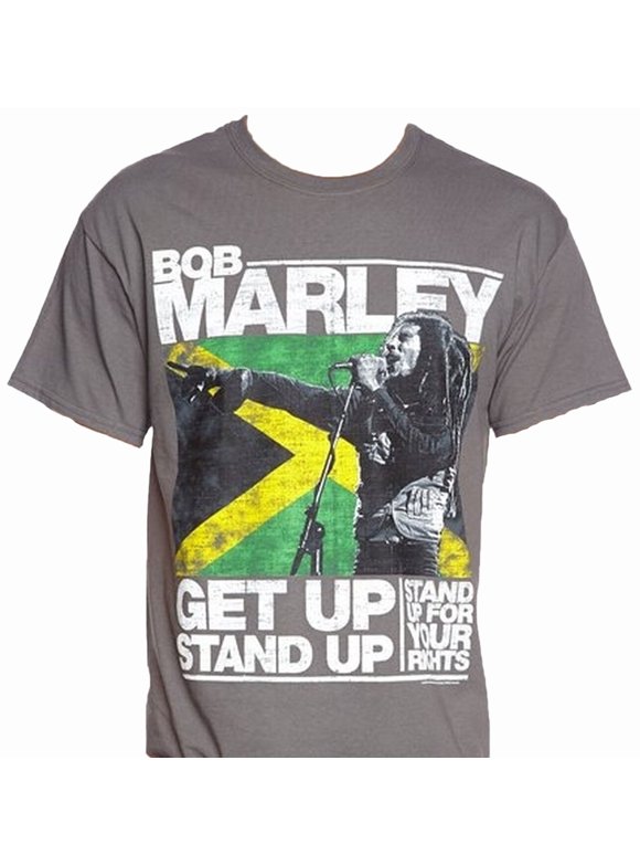 Official Bob Marley 'Jamaica's Finest' T-Shirt - Unisex, Green, Smoke Shop Design