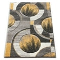 thumbnail image 4 of Well Woven Sunburst Gold, Light Gray, Charcoal Modern Geometric Comfy Casual Hand Carved 2x3 (2' x 3') Area Rug Easy to Clean Stain Fade Resistant Abstract Contemporary Thick Soft Plush, 4 of 6