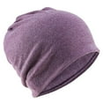 thumbnail image 2 of Cotton Slouchy Beanie Soft Lightweight Running Beanie Chemo for Men Women -, 2 of 6