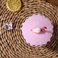 thumbnail image 4 of Coperchio per tazza in silicone Cherry Coperchio riutilizzabile resistente al calore resistente al calore (D) JShteea Libre de BPA, 4 of 8