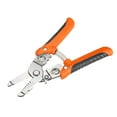 thumbnail image 3 of Uxcell Wire Stripper Professional Wire Crimper Tool with Orange Black Handle, 3 of 7