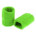 thumbnail image 2 of 2 muñequeras deportivas para fútbol, ​​baloncesto, correr y atletismo. verde, 2 of 8