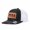 Black and white, variant on USA Leather Patch Trucker Hat, Adjustable Snapback Cap for Men Women, Vacation Travel Daily Outdoor Wear