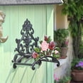 thumbnail image 4 of Sungmor Soporte de Manguera de Jardín de Hierro Fundido Resistente - Colgador de Manguera de Agua Montado en la Pared con Peonía Decorativa Pintada a Mano - Estante de Manguera Colgante para Decoraci, 4 of 9
