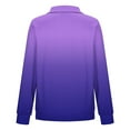 thumbnail image 4 of Women's Printed Blouse, Loose Long Sleeve Top with Round Neck, Soft Polyester Spandex Fabric for All-Day Comfort, Ideal for Casual, Daily, and Travel Wear, 4 of 5