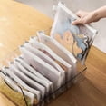 thumbnail image 1 of Bolsa de archivo para estudiantes, transparente, tamaño A4, con cremallera, carpeta de malla para oficina, bolsa de almacenamiento de artículos diversos para el hogar, 1 of 2