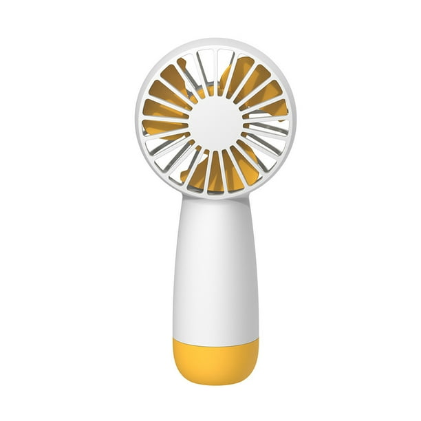 Inteprter Ventilador portátil ABS Motor sin escobillas alimentado por recargable tipo C carga 3 engranajes ajustable enfriador de bajo ruido con Electrodomésticos Blanco Inteprter HA074339-04