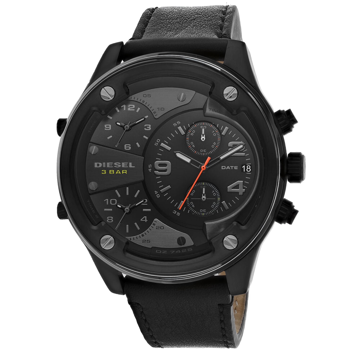 DIESEL ［DZ7457］　BLACK DZ7457 Man: Mega Chief automatic three-hand black-tone watch