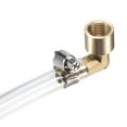 thumbnail image 6 of Uxcell Brass Hose Barb Fitting Elbow Female Thread 90 Degree Angle Pipe Connector with Stainless Steel Hose Clamp 12mm, 6 of 6