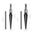 thumbnail image 3 of 2Pieces Tapered Reamer T Handle Bridge Pin Hole 5-16mm 3-13mm 6 Flute Hole Reamer Handheld Tapered Reamer Tool, 3 of 9