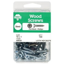 Hillman 40834 8 x 3 in. Phillips Flat Head Wood Screw - pack of 5