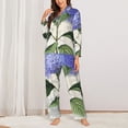 thumbnail image 2 of Fotbe Vintage Flower Conjunto de Pijama de Manga Larga para Mujer con Estampado, Ropa de Dormir de 2 Piezas, Conjunto de Casa Suave y Cómodo con Bolsillos-XX-Large, 2 of 7