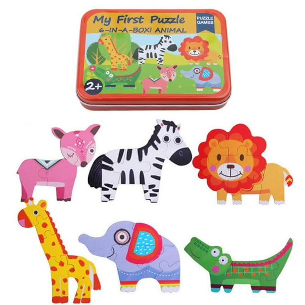 Wooden Jigsaw Puzzles Set for Kids Age 2-5 Year Old ...