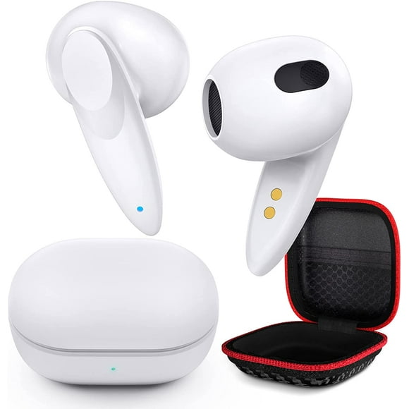 Wireless Earbuds Bluetooth Headset Mini in-Ear Headphone Noise Canceling Deep Bass Earphone for iPhone 15 Plus 16 Pro Max 13 14 for Samsung S24 A53 A54 S23 S22 Galaxy Flip for Google Pixel 6a 7 7a 8