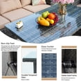 thumbnail image 4 of 6 Piece Rattan Sectional Sofa Set,Outdoor Conversation Set,Patio Furniture Set with All Weather Cushions and Glass Table, Garden Conversation Sofa Chair Set for Patio Deck Garden Pool,Brown, 4 of 15