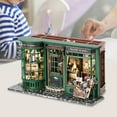 thumbnail image 1 of DIY Casa de muñecas en miniatura de madera Kits de modelos en miniatura Decoración para el hogar Kits de construcción pequeños Artesanías de bricolaje CUTICAT Casa de muñecas en miniatura, 1 of 8