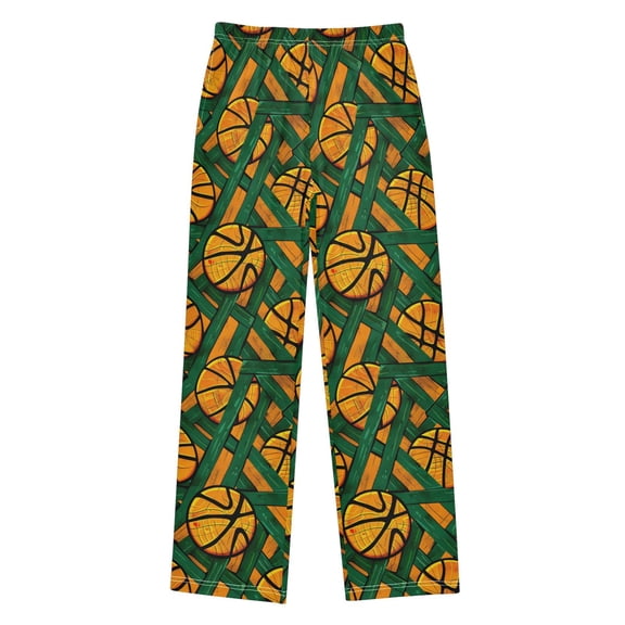joogoo Stripes Basketballs Kids Pajama Pants Pj Bottoms Boy Girls Sleepwear Lounge L