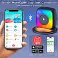 thumbnail image 4 of Mini impresora de pegatinas con 6 rollos de papel adhesivo, siete modos de iluminación de color para álbumes de recortes, viajes, notas, etiquetas y recordatorios. Compatible con iOS y Android., 4 of 5