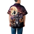 thumbnail image 5 of Spooky Halloween Night Witch French Bulldog Glowing Pumpkins Hawaiian Shirt Breathable Summer Unisex Merch Dog Lover Gifts - 12015, 5 of 6