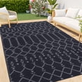 thumbnail image 1 of Alfombra de exterior Smiry, 183 x 274 cm, impermeable, reversible, gris, 1 of 8