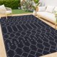 thumbnail image 1 of Alfombra de exterior Smiry, 183 x 274 cm, impermeable, reversible, gris, 1 of 8