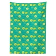 thumbnail image 2 of Summer Tablecloth, Pattern of Halved and Whole Lemons Citrus, Rectangle Satin Table Cover Accent for Dining Room and Kitchen, 60" X 84", Yellow Shamrock Green, by Ambesonne, 2 of 2