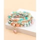thumbnail image 3 of Pulseras bohemias para mujer Pulsera elástica de cuentas de colores multicapa Pulseras con dijes de cuentas Joyería hecha a mano, 3 of 5