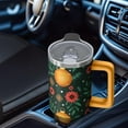 thumbnail image 4 of Green 40oz Christmas Bells Tumbler with Lid and Straw, Stainless Steel Insulated Cup Gifts, 4 of 4