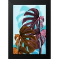 thumbnail image 2 of 1x Studio III 17x24 Black Modern Framed Museum Art Print Titled - Monstera Blue 04, 2 of 5