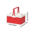 thumbnail image 3 of FcBaudy Outdoor Camping Folding Box Car Trunk Camping And Picnic Storage Box Small Household Storage Container. P lastic storage b ox, 3 of 6