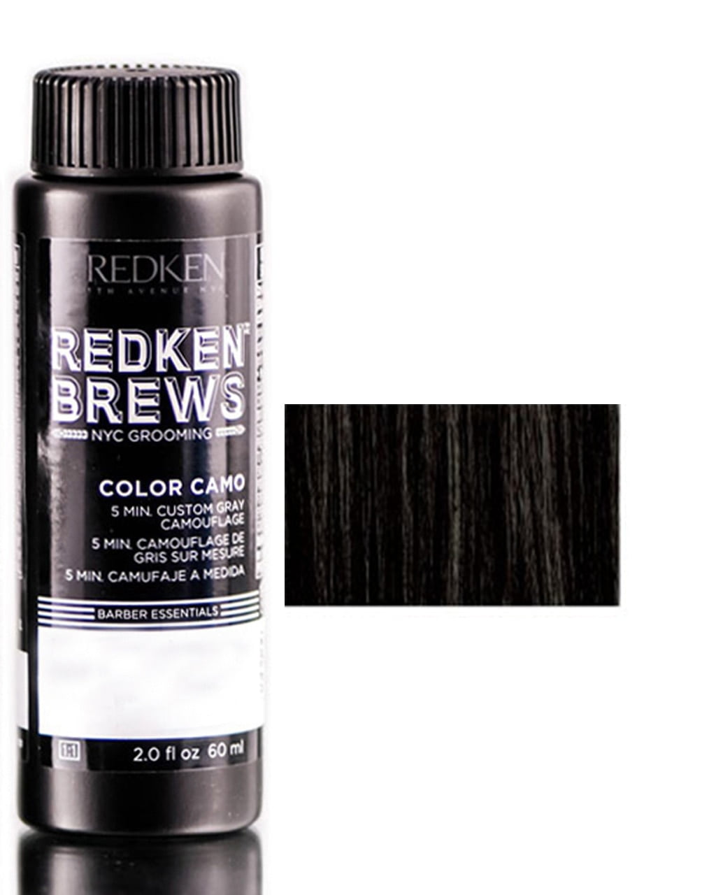 Redken Brews Color Camo 5 minute Custom Gray Camouflage Hair Color Dye (Black Ash)