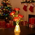 thumbnail image 4 of Lámpara de rosa con base de onda de agua, luz de ambiente RGB que cambia de color con 16 colores, control táctil, luz nocturna alimentada por USB para decoración de dormitorio, regalo romántico para m, 4 of 9