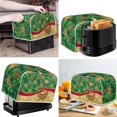 thumbnail image 2 of Renewold 2 Slice Christmas Bell Toaster Covers for Kitchen Christmas Gift Easy to Clean Appliances Protector Cover Scratchproof Wide Slot Microwave Toaster Oven Cover, 2 of 6