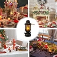 thumbnail image 4 of Electronic Candle Ambient Light Mini Oil-Lamp LED Night Light, Flameless Flicker, Cord-Free Plastic Lantern with Hanging Loop & Bottom Switch, Safe Holiday Décor for Bedroom, Centerpieces, 4 of 7