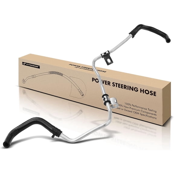 A-Premium Power Steering Return Hose Line Assembly Compatible with Toyota Highlander 2001 2002 2003 2004 2005 2006 2007, 2.4L 3.0L 3.3L, Pipe To Reservoir