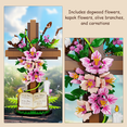 thumbnail image 4 of Jesus Series Building Blocks The Cross Flower Building Block Set for Adults, Christian Catholic Religious Home Decor Gift for Women and Mothers, 4 of 7