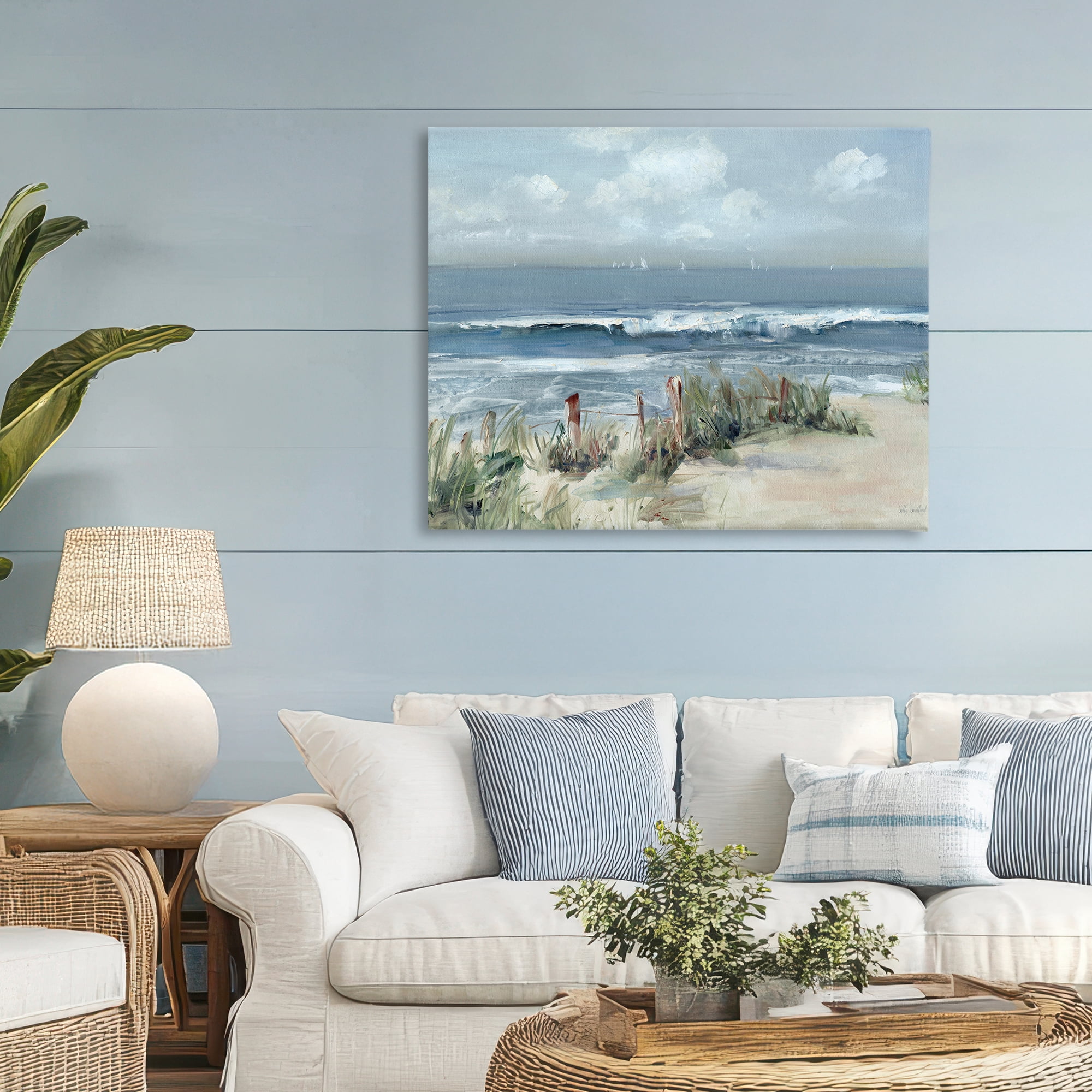 Stupell Industries Brushed Expression of Coast Canvas Wall Art, design by Sally Swatland