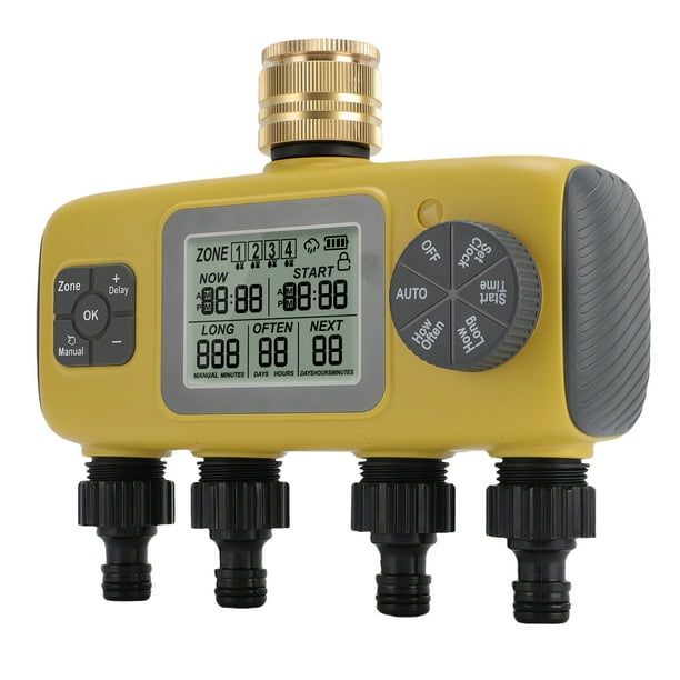 Temporizador De Riego, Temporizador De Riego Programable Con Retardo De Lluvia, Clasificación IPX5 Para Jardín