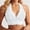 White, variant on Lace Halter Bralette for Women Unpadded Wirefree Lace Bra Halter Crop Top Closure Back