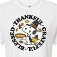 thumbnail image 3 of Peanuts - Thankful Grateful Blessed - Juniors Cropped Cotton Blend T-Shirt, 3 of 6