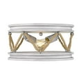 thumbnail image 2 of Wry Lighting Chatham 2-light Flush Mount in Gray Driftwood, 2 of 4